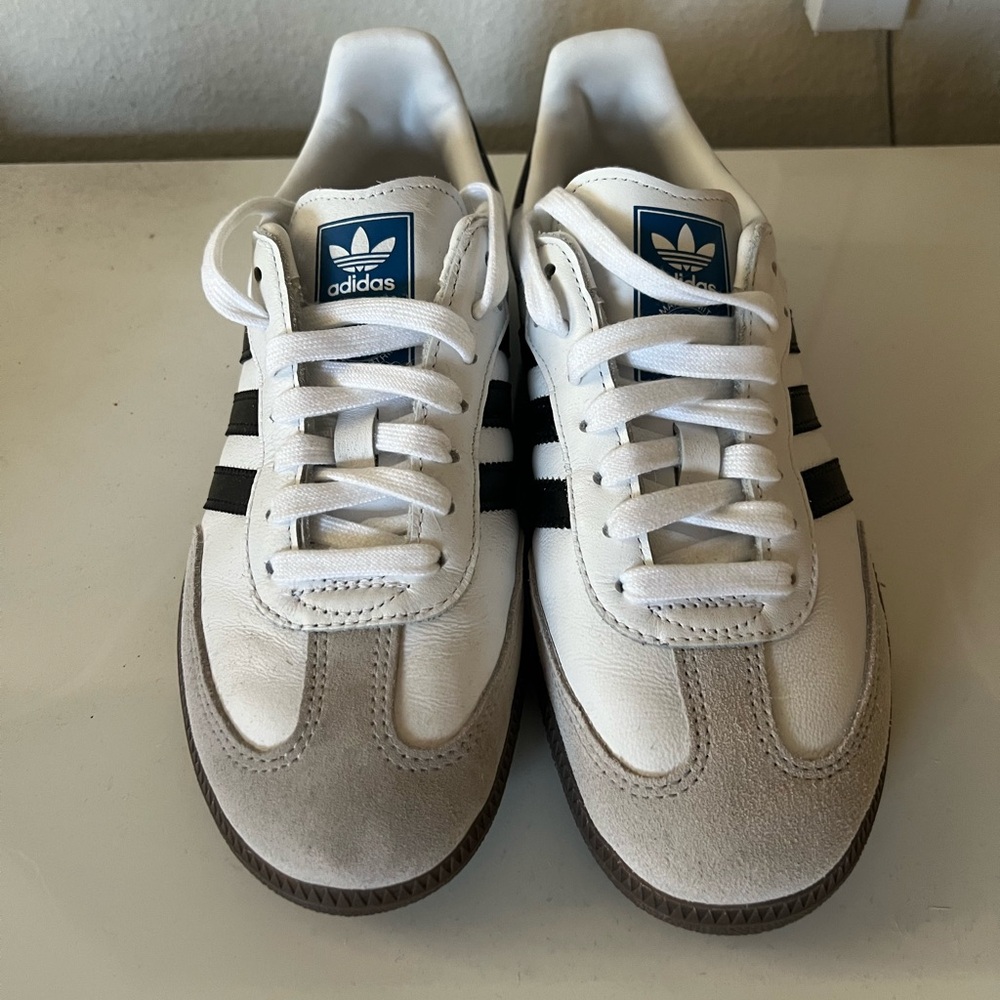 Adidas Samba Black White Grey Size 7.5 - Picture 3 of 5